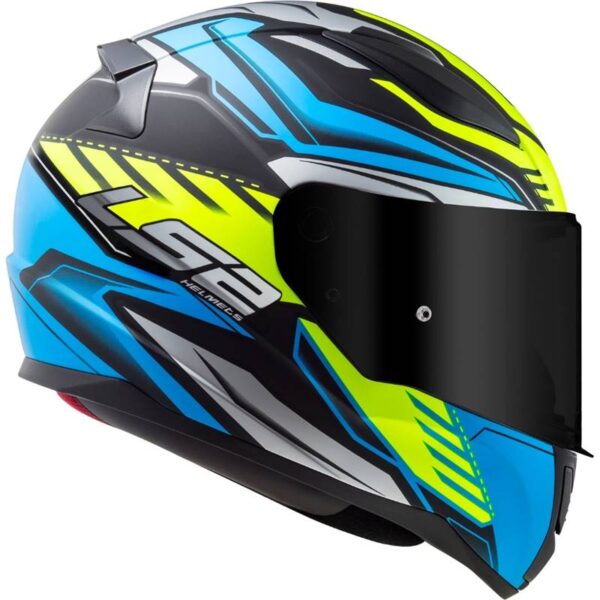CAPACETE LS2 FF353 RAPID GALE PRETO/AZUL/AMARELO FOSCO