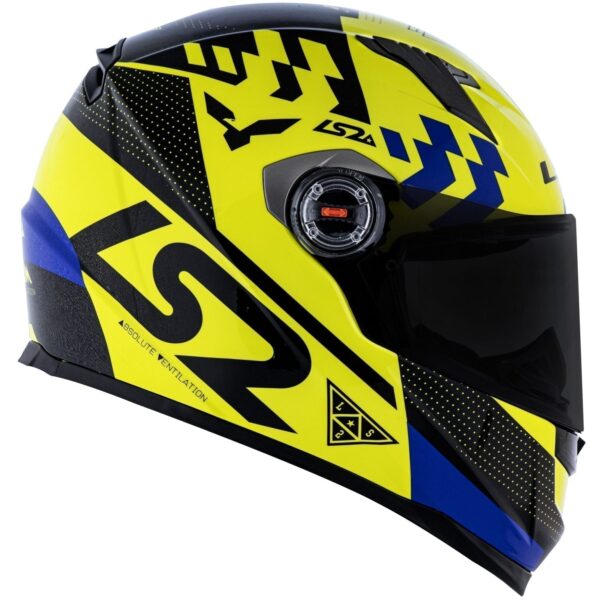 CAPACETE LS2 FF358 PODIUM AMARELO/PRETO