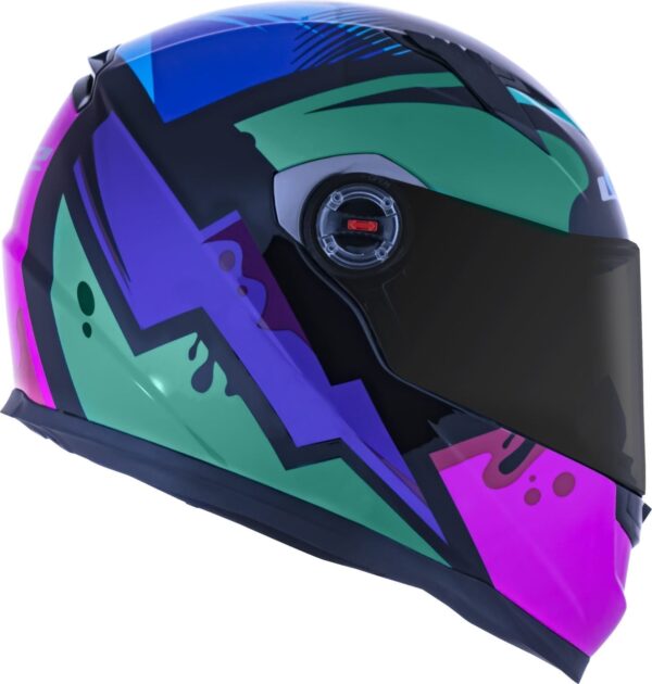CAPACETE LS2 FF358 MASTERPIECE ROSA/ROXO/VERDE